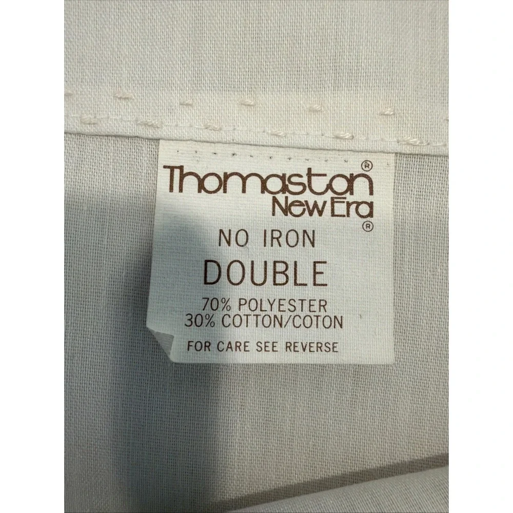 Set Of‎ 2 Pillow Covers Vtg Thomaston Crochet Lace Edge White Vintage 32